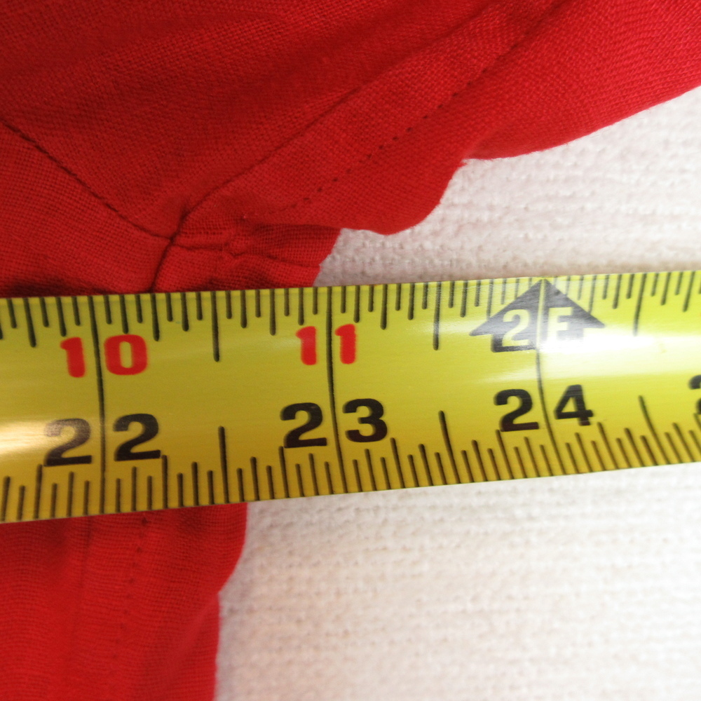 Lauren Ralph Lauren Red Linen Utility Button-Down Shirt Size XL - Picture 7 of 10